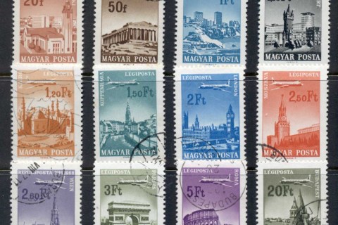 Hungary-1966-67-Planes-over-Cities-no-4