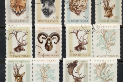 Hungary-1966-Hunting-Trophies-CTO-2