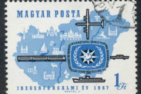 Hungary-1967-International-Tourist-Year-CTO-2