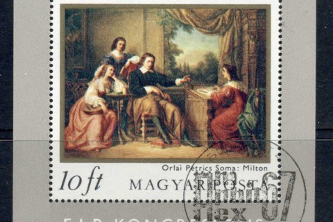 Hungary-1967-Paintings-MS-CTO