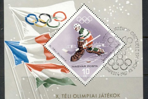 Hungary-1967-Winter-Olympics-Gernoble-MS-CTO