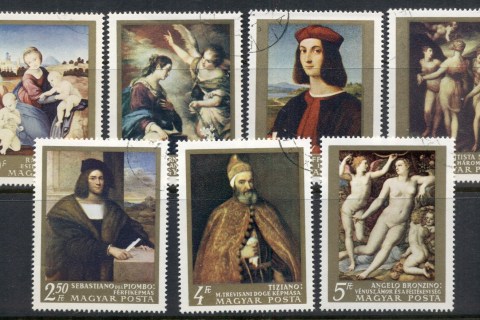 Hungary-1968-Italian-paintings-CTO
