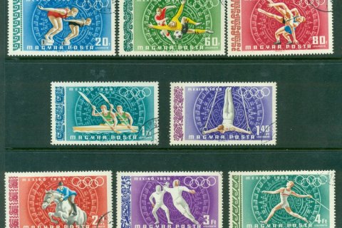 Hungary-1968-Mexico-Olympics-CTO-Lot21046