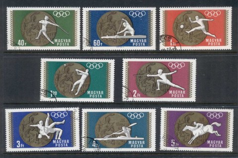 Hungary-1969-Olympic-Medals-Mexico-City-CTO
