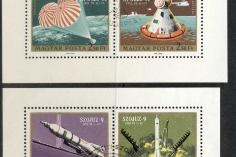 Hungary-1970-Space-Flights-2x-MS-CTO