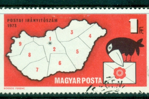 Hungary-1972-Postal-Code-FU-lot37803