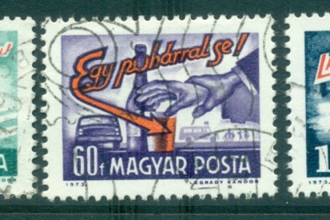 Hungary-1973-Traffic-safety-FU-lot37828