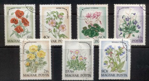 Hungary-1975-Flowers-CTO