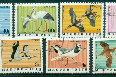 Hungary-1976-Birds-CTO