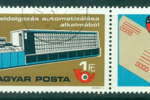 Hungary-1978-Automatic-letter-sorting-label-CTO-lot37766