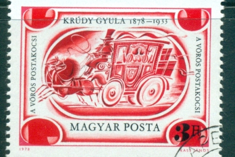 Hungary-1978-The-Red-Coach-CTO-lot37902