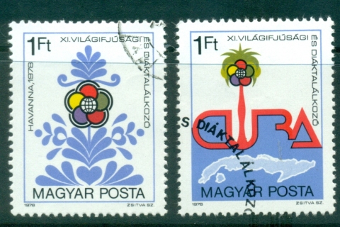 Hungary-1978-World-Youth-Festival-Havana-CTO-lot37850