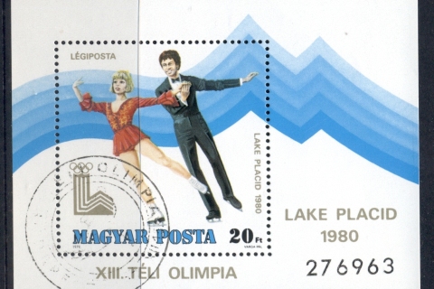 Hungary-1980-Winter-Olympics-Lake-Placid-MS-CTO