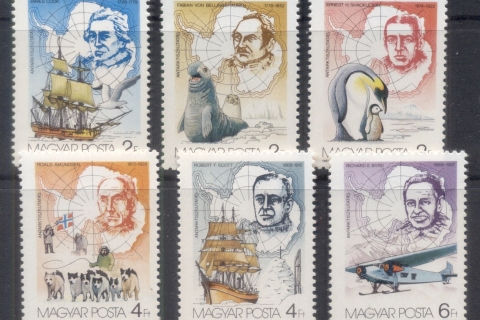 Hungary-1987-Antarctic-Explorers-MUH