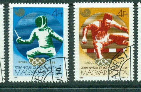 Hungary-1988-Seoul-Olympics-CTO-Lot21101
