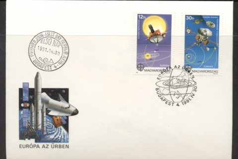 Hungary-1991-Europa-Man-in-Space-FDC