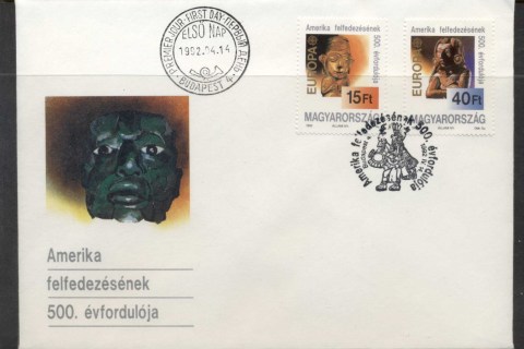 Hungary-1992-Europa-Columbus-Discovery-of-America-FDC