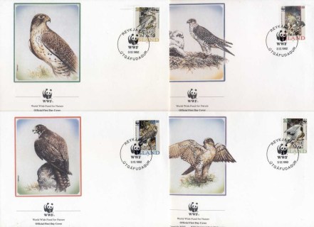 Iceland-1992 WWF Gyrfalcon, bird