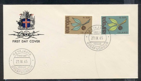 Iceland-1965-Europa-Leaves-Fruit-FDC