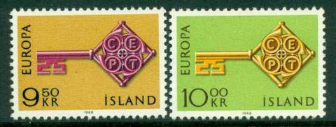 Iceland-1968-Europa-MUH-Lot15284