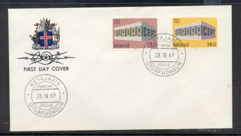 Iceland-1969-Europa-Building-FDC