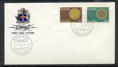 Iceland-1970-Europa-Woven-Threads-FDC