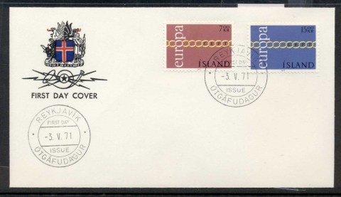 Iceland-1971-Europa-Chain-through-O-FDC