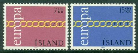 Iceland-1971-Europa-MUH-Lot15285