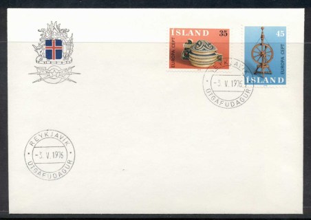 Iceland-1976-Europa-Pottery-FDC