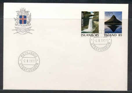 Iceland-1977-Europa-Landscapes-FDC