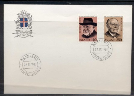 Iceland-1980-Europa-Celebrities-FDC