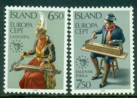 Iceland-1985-EUROPA-Stamps-European-Music-Year-MUH