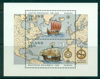 Iceland-1992-Europa-Christopher-Columbus-MS-MUH-lot32625