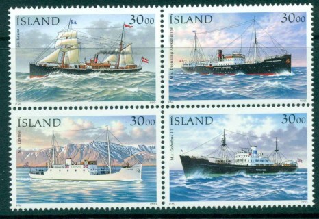 Iceland-1995-Ships-Blk-4-MUH-lot32430