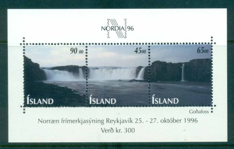 Iceland-1996-Nordia-96-Waterfalls-MS-MUH-lot32441