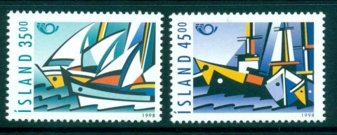 Iceland-1998-Nordic-Stamps-Ships-MUH-lot32454