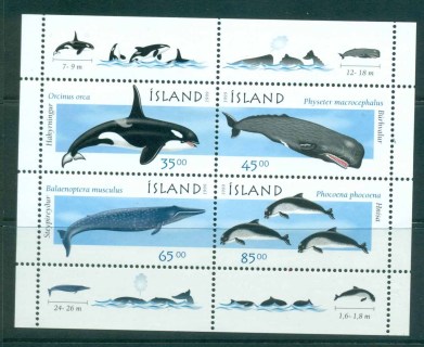 Iceland-1999-Whales-MS-MUH-lot32465