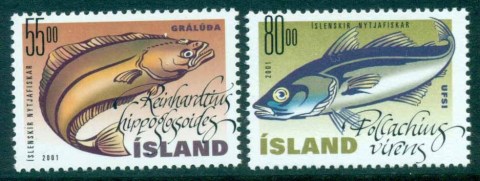 Iceland-2001-Fish-MUH-lot32482