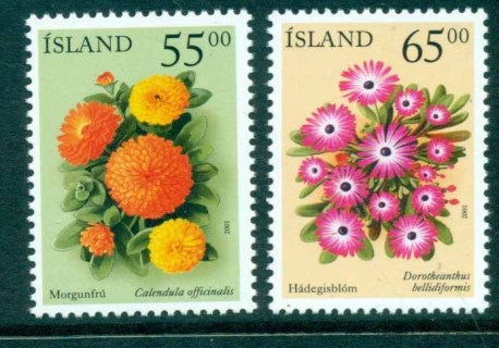 Iceland-2001-Flowers-MUH-lot32484