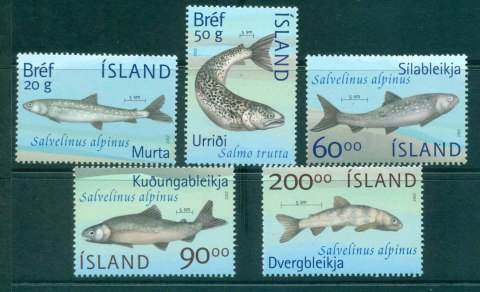 Iceland-2002-Fish-of-Lake-Thingvallavatn-ex-sheet-MUH-lot32504