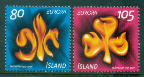 Iceland-2007-EUROPA-Stamps-The-100th-Anniversary-of-Scouting-MUH