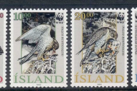 Iceland-1992 WWF Gyrfalcon, bird