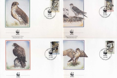 Iceland-1992 WWF Gyrfalcon, bird