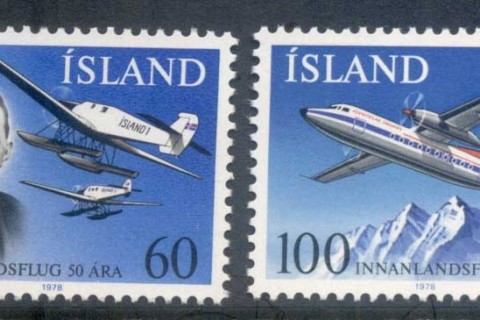 Iceland-1978-Fokker-Airplanes-MUH