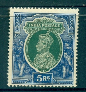 India-1937-40-KGVI-5R-MLH-lot82427