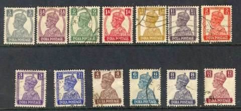 India-1941-43-KGVI-Asst-FU-Lot11223