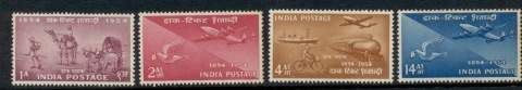 India-1954-Centenary-of-Postage-Stamps-tones-MUH