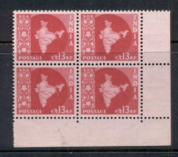 India-1957-58-Map-of-India-13np-nlk4-MUH