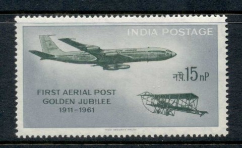 India-1965-First-Aerial-Post-15np-MUH