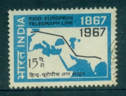 India-1967-Indo-European-telegraph-FU